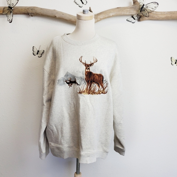 Croft Barrow Roomy Embroidered Deer 